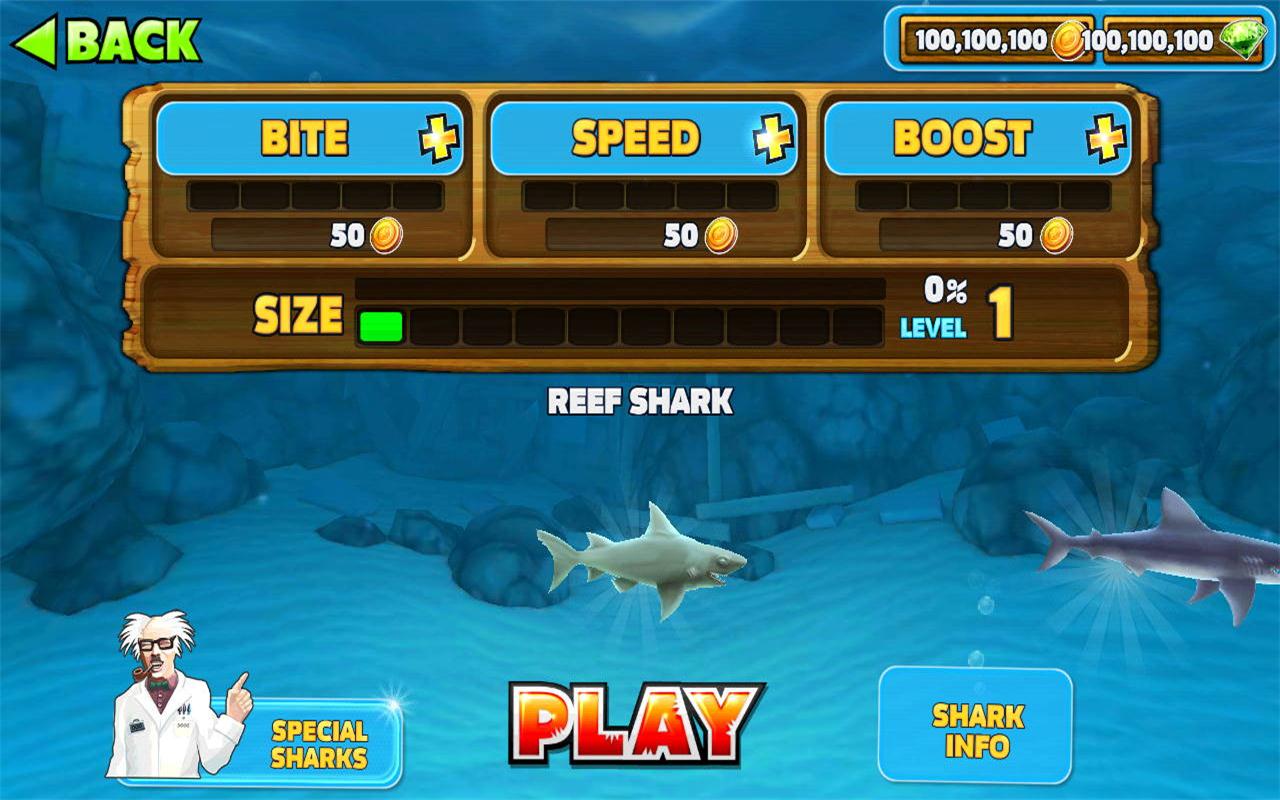 饥饿鲨:进化（饥饿的鲨鱼:进化）破解版游戏截图0