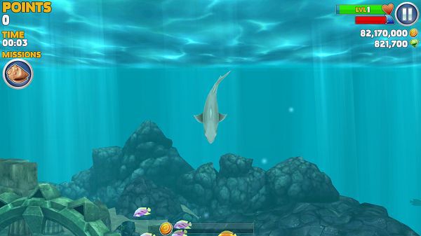 饥饿的鲨鱼:进化破解游戏游戏截图2