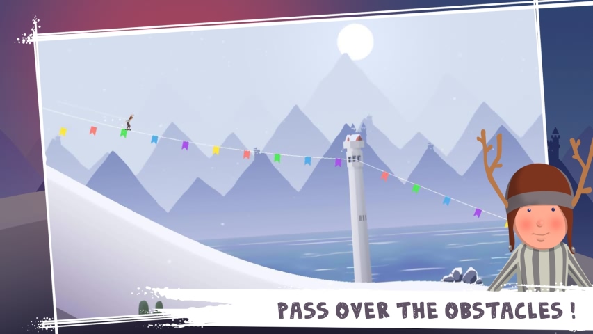 滑雪冒险破解版游戏截图0