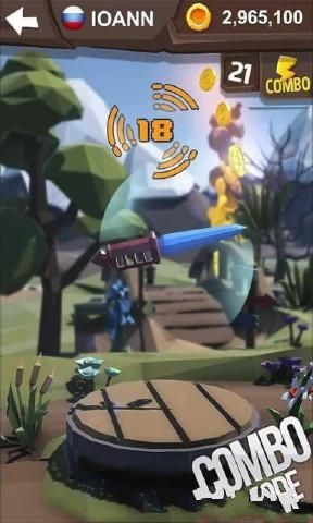 3D飞刀大挑战破解版游戏截图1