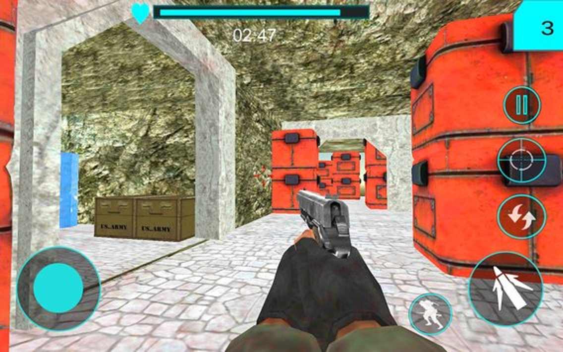 阿拉伯市别动队射击战争3D游戏截图0