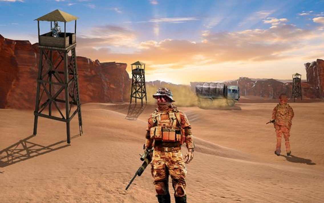 阿拉伯市别动队射击战争3D游戏截图5