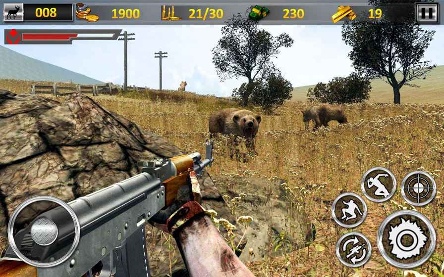 山狙击兵:动物射手游戏截图1