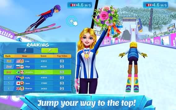 滑雪女孩超级明星游戏截图3