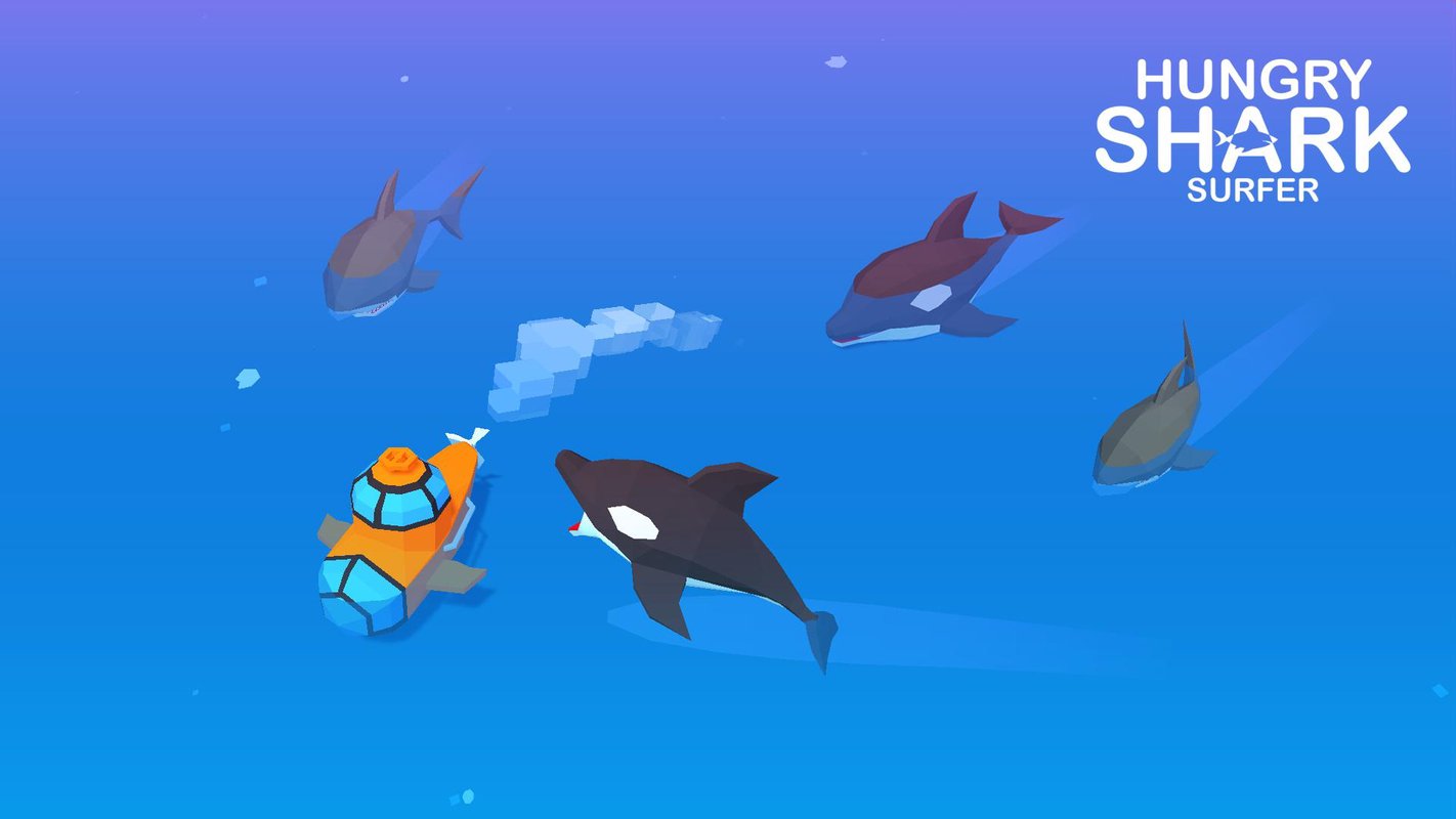 饥饿的鲨鱼冲浪者游戏截图3