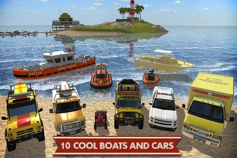 海岸交通工具模拟驾驶游戏截图1