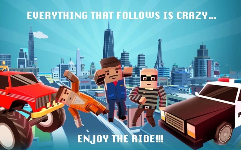 城镇疯狂赛车游戏截图1