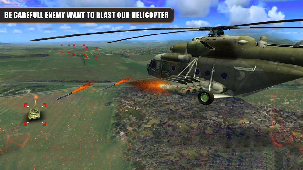 军武装直升机打击沙漠游戏截图3