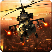 军武装直升机打击沙漠游戏图标