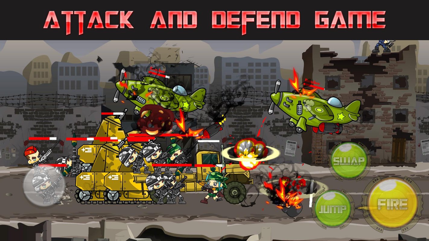 轰炸战争:城市防卫游戏截图0