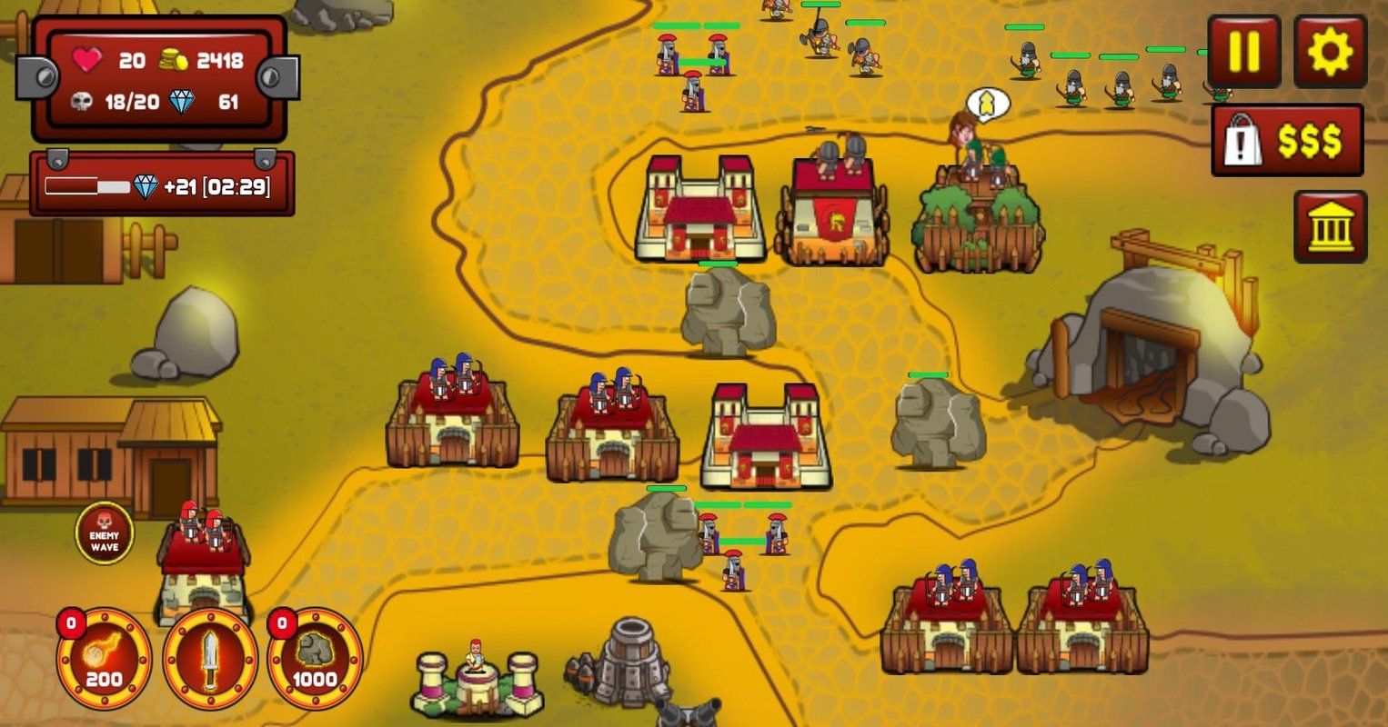 罗马帝国防御游戏截图1