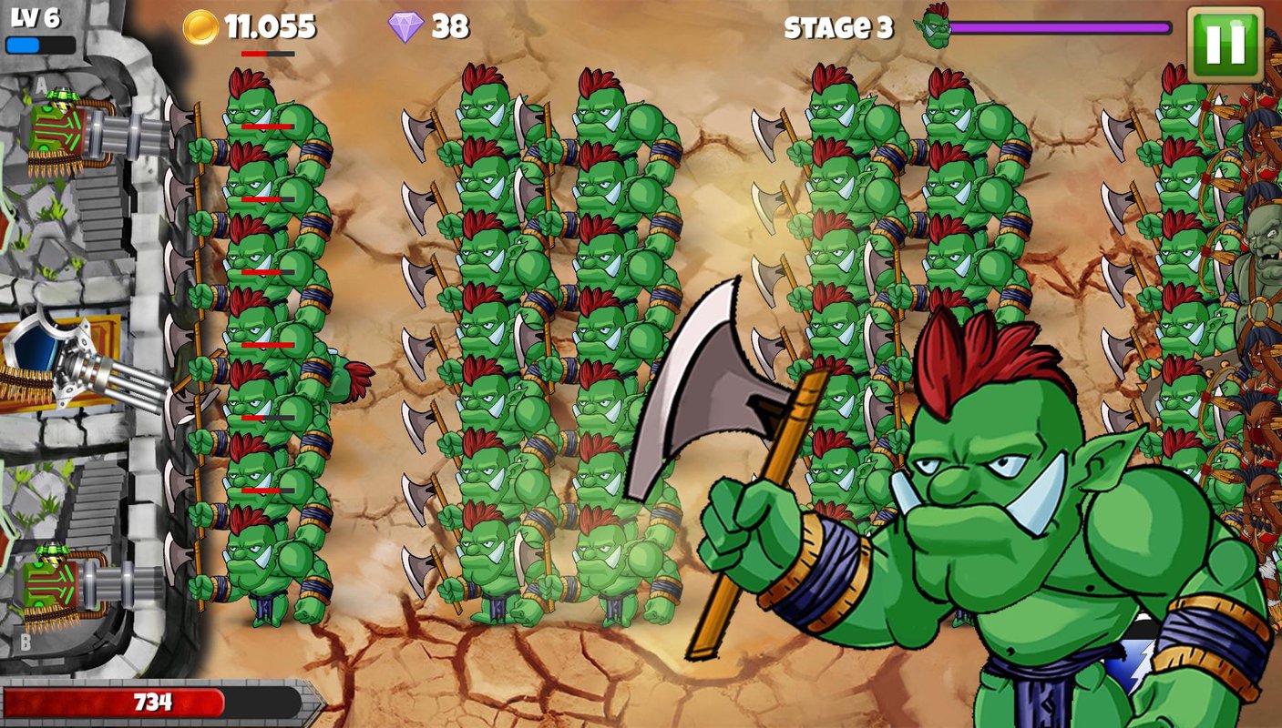 怪物防御:兽人战争游戏截图1