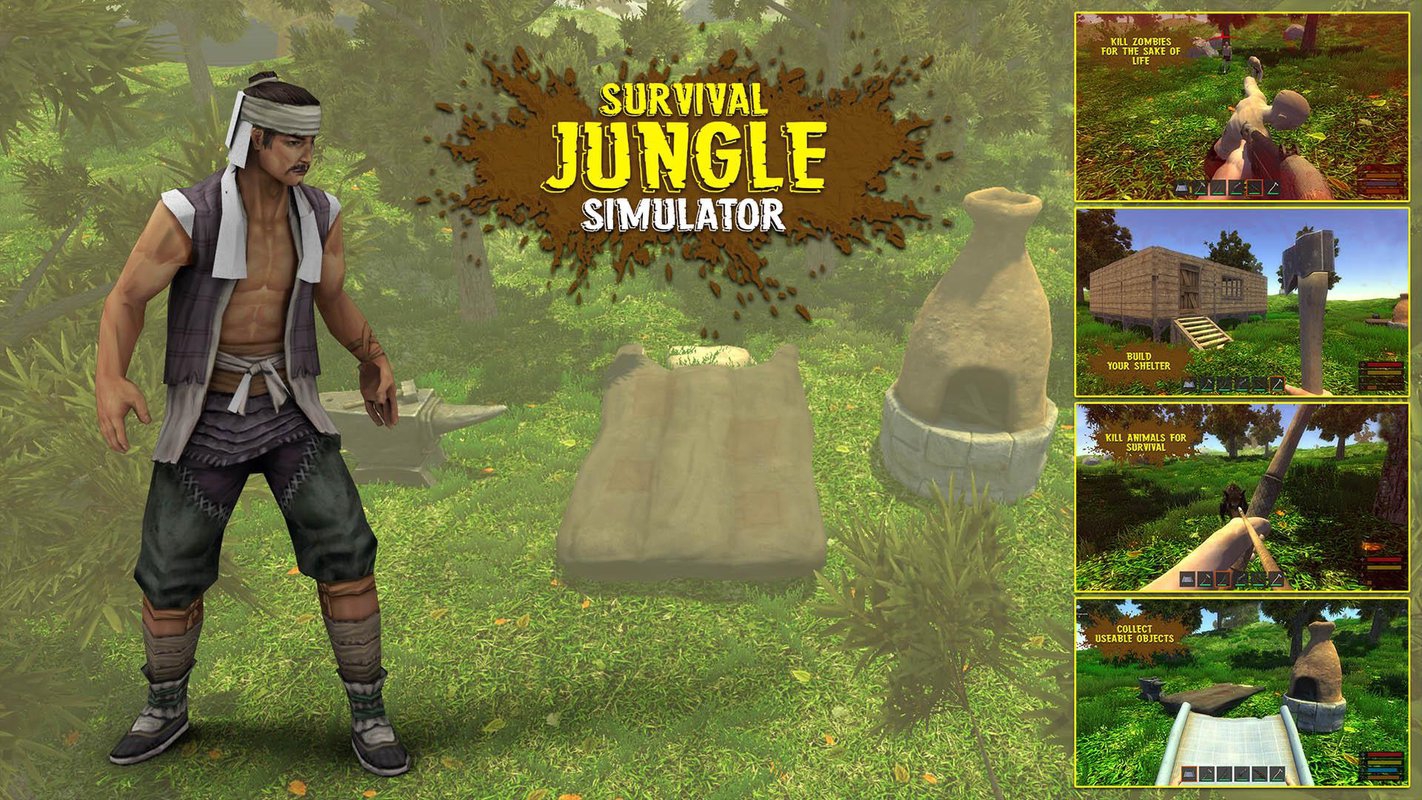 丛林生存模拟器:逃生任务游戏截图1