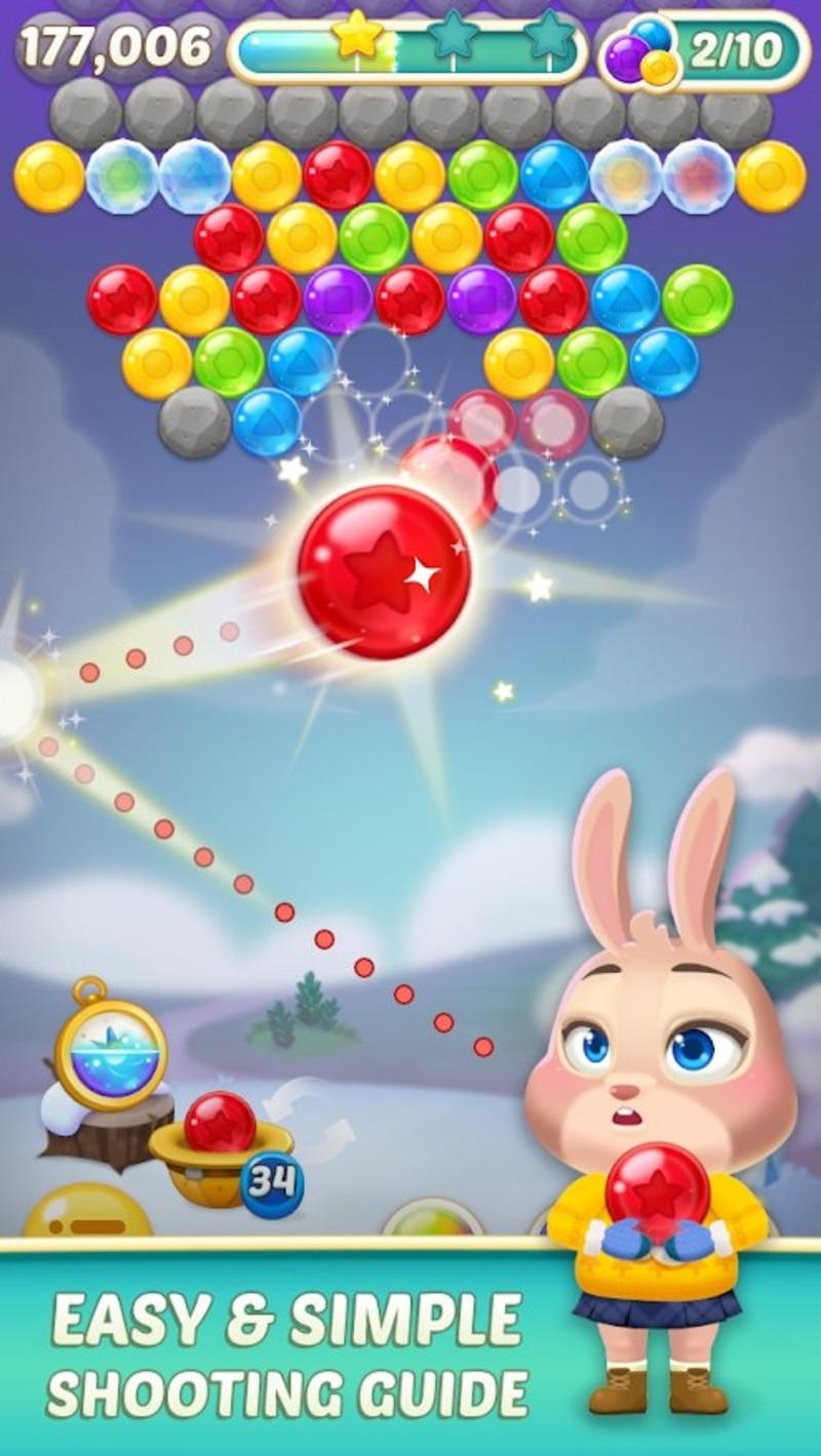 兔子泡泡龙2游戏截图2