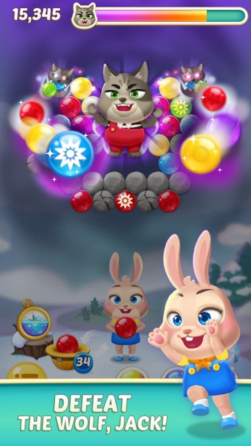 兔子泡泡龙2游戏截图1