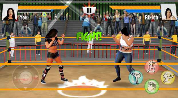 坏女孩摔跤2018游戏截图1