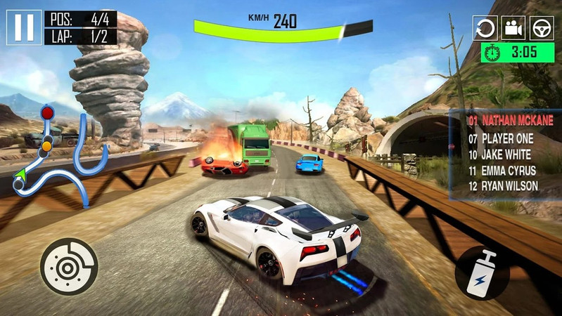 鲁莽的赛车游戏截图1