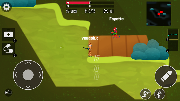 火柴人之战:打击枪游戏截图1