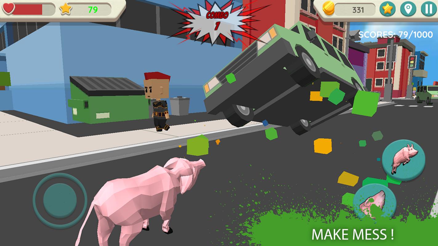 疯猪模拟器游戏截图1