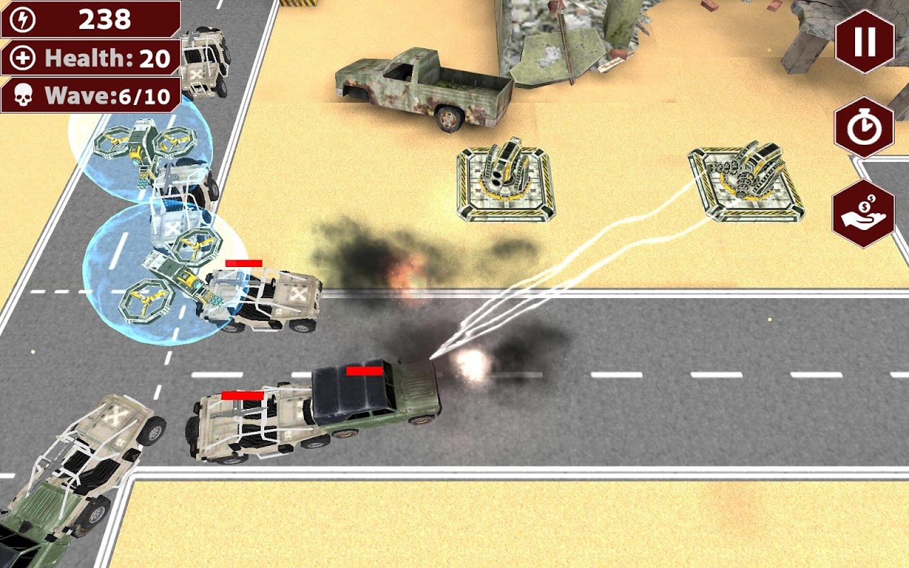 塔防3D:沙漠强袭游戏截图1