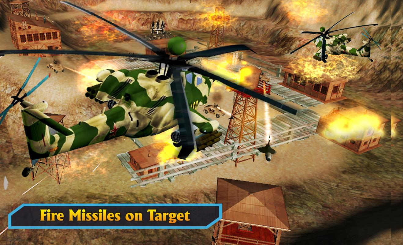 武装直升机空袭游戏截图4