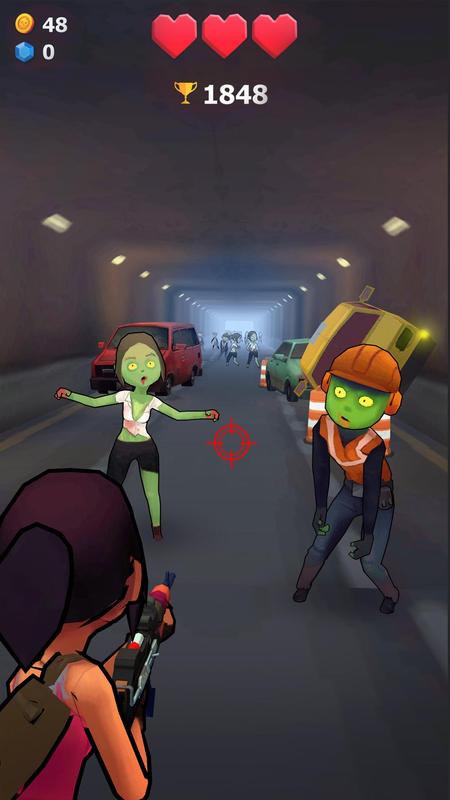 僵尸生存:枪与跑游戏截图1