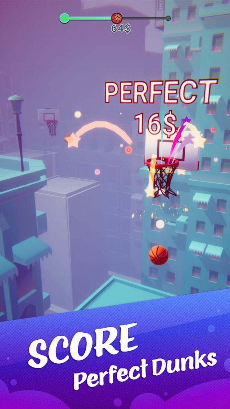 彩色扣篮3D游戏截图3