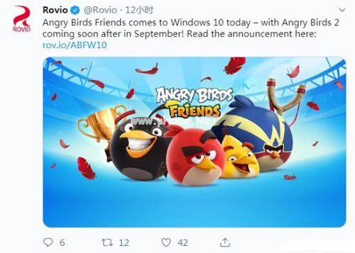 《愤怒的小鸟2》宣布推出PC版 今年9月登陆Win10