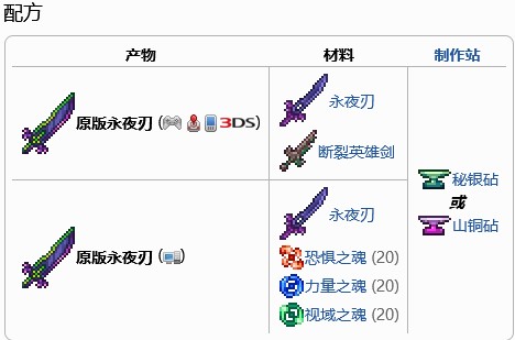 泰拉瑞亚1.4真永夜之刃怎么做