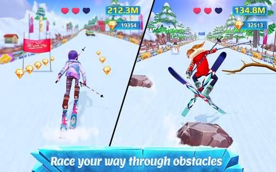 滑雪女孩超级明星完整破解版游戏截图