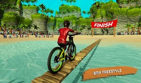自行车水上平衡赛无限生命版游戏截图