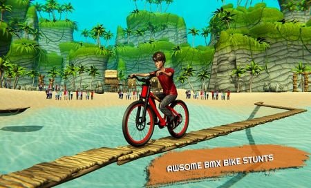 自行车水上平衡赛无限生命版游戏截图